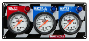 QUICKCAR RACING PRODUCTS 3 Gauge Panel OP/WT/WP 61-6016
