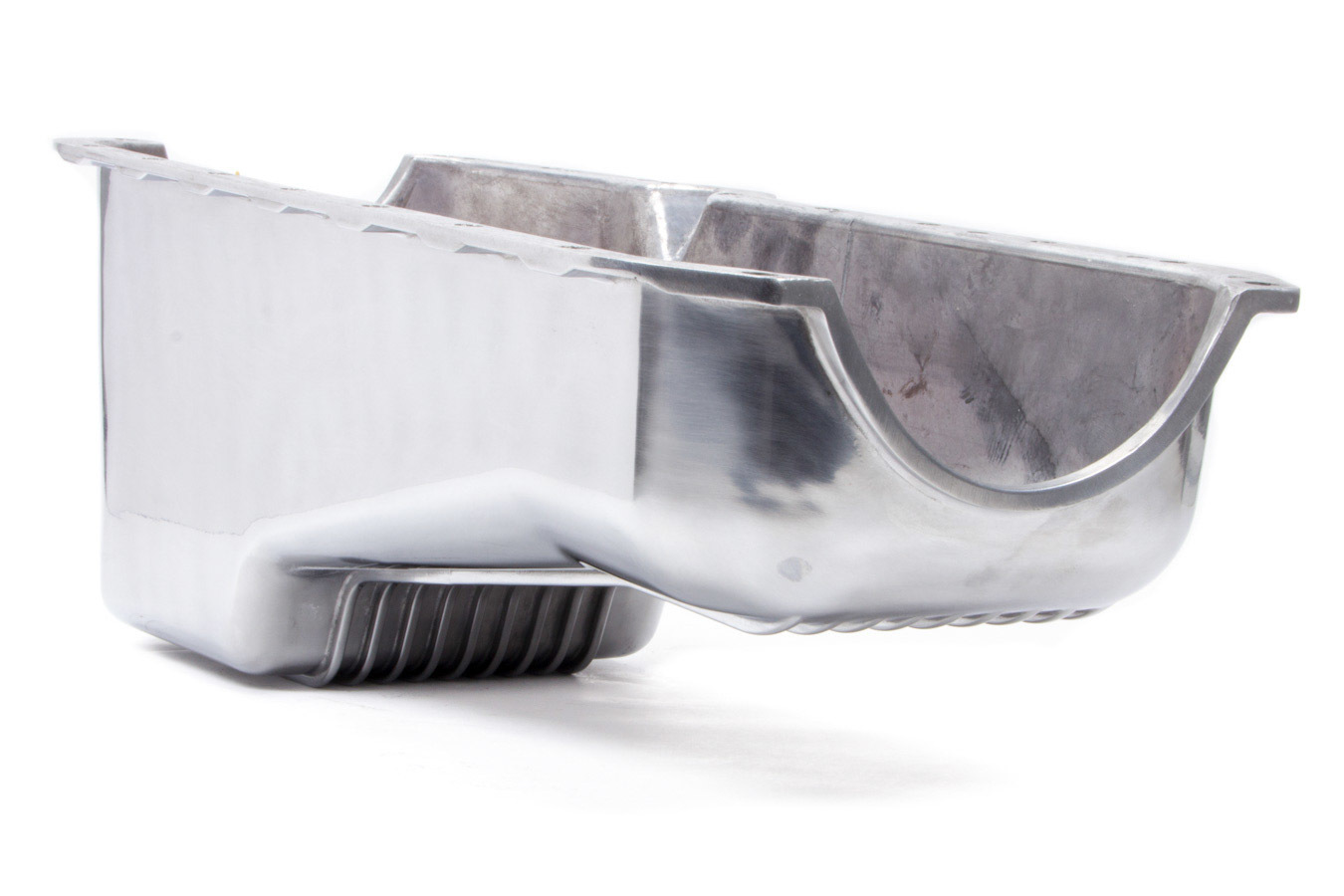 RACING POWER CO-PACKAGED 55-79 SBC Alum Stock Oil Pan Polished R8442
