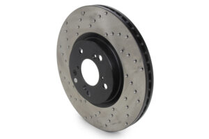 STOPTECH Sport Cross Drilled Brak e Rotor 128.40071R