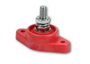 QUICKCAR RACING PRODUCTS Power Distribution Block Red Single Post 57-807