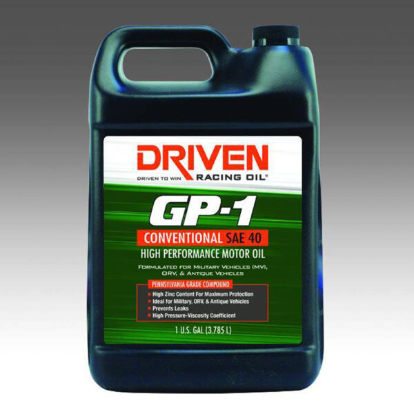 DRIVEN RACING OIL GP-1 Conventional Oil SAE 40w 1 Gallon 19416