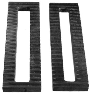 U-B MACHINE Serrated Steel Plate .75 slot .5 x 2 x  6 46-1602