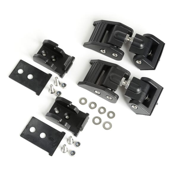 RUGGED RIDGE Hood Latches Textured Bl ack 18- Jeep Wrangler JL 11210.27