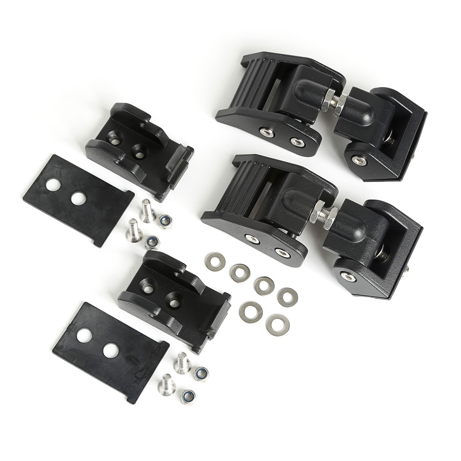 RUGGED RIDGE Hood Latches Textured Bl ack 18- Jeep Wrangler JL 11210.27