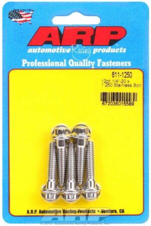 ARP S/S Bolt Kit – 12pt. (5) 1/4-20 x 1.250 611-1250