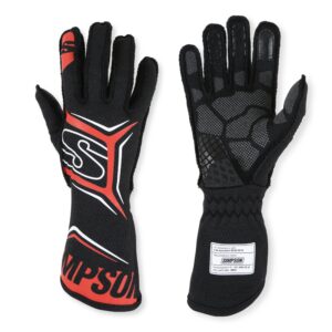SIMPSON SAFETY Glove Magnata X-Large Black / Red SFI 3.5/5 MGXR