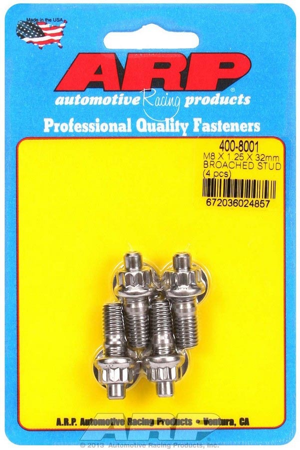 ARP S/S Stud Kit – (4) M8 x 1.25in x  32mm 400-8001
