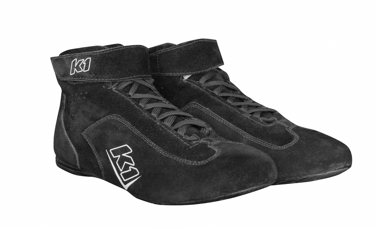 K1 RACEGEAR Shoes Challenger Black Size 8.5 SFI 3.3/5 24-CHL-N-85