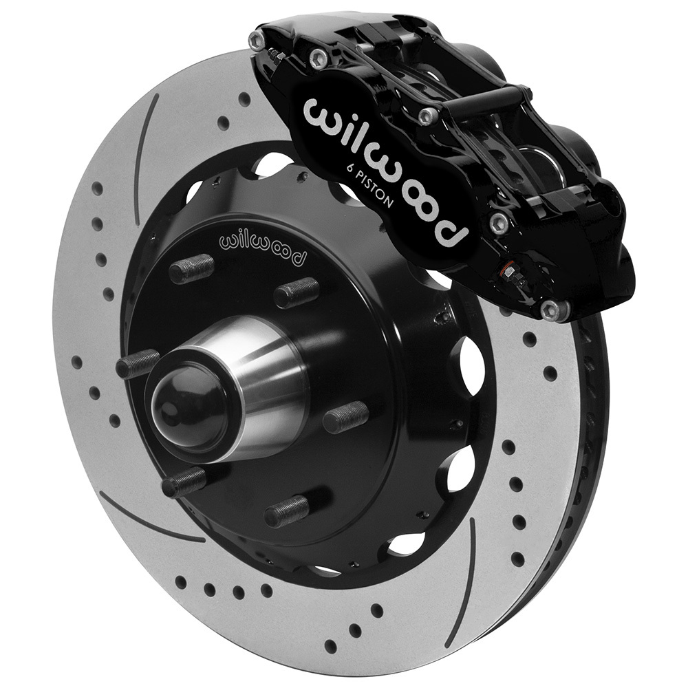 WILWOOD Front Brake Kit C10 6Lug FNSL6R 14in Drilled Blk 140-16458-D