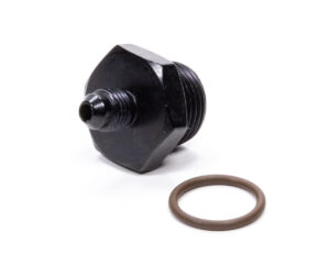 FRAGOLA #4 x 7/8-14 (#10) Radius O-Ring Fitting Black 495112-BL