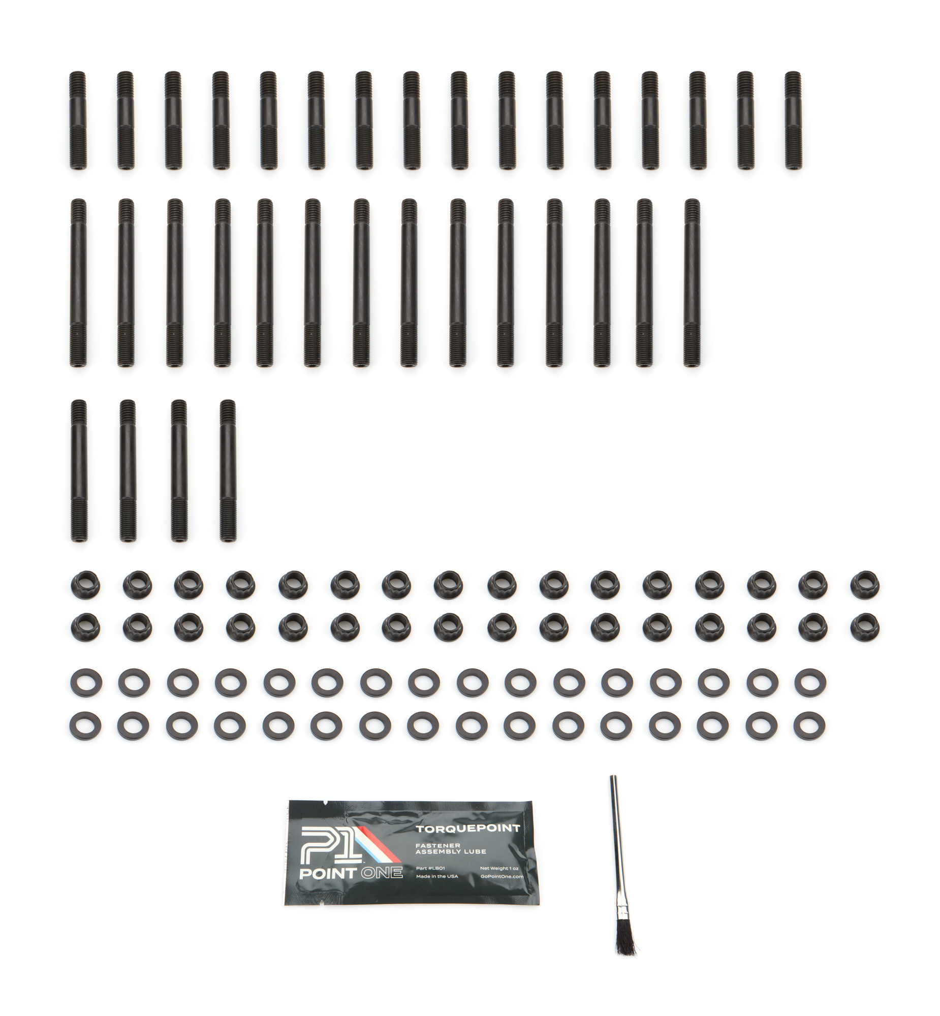 POINT ONE SBC 12Pt Head Stud Kit Use w/23-Degree Heads K002-H16E