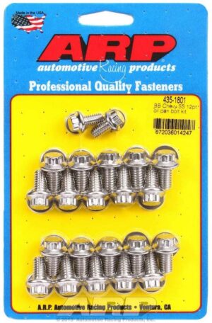 ARP BBC S/S Oil Pan Bolt Kit 12pt. 435-1801