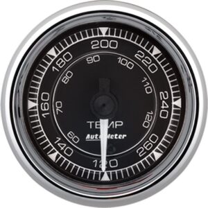 AUTOMETER 2/16 Chrono Chrome Gauge Temp – 120-280 Degree 9754