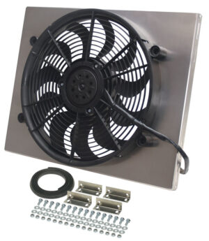 DERALE RAD Fan w/Alum Shroud Assembly 16822