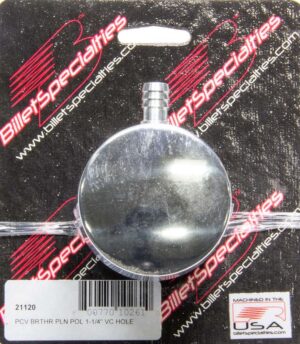 BILLET SPECIALTIES Polished PCV Breather Plain 21120