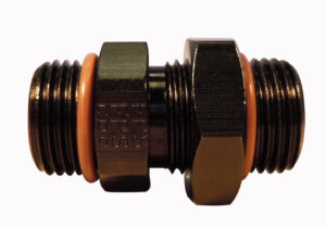 FRAGOLA #12 ORB x #12 ORB Adapter Fitting  Black 494111-BL