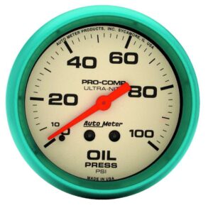 AUTOMETER 2-5/8 Ultra-Nite Oil Press. Gauge 0-100psi 4521