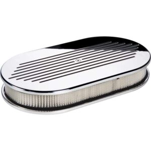 BILLET SPECIALTIES Large Oval Ball Milled Air Cleaner 15420