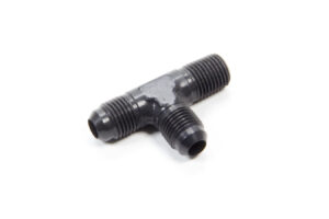 AEROQUIP Alum Run Tee #6 Flare 1/4in Black FCM5125