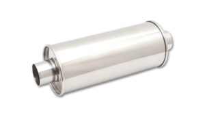 VIBRANT PERFORMANCE S/S Round Muffler 2.25in In 1.25 Out 1117