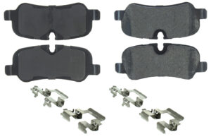 CENTRIC BRAKE PARTS Posi-Quiet Semi-Metallic Brake Pads with Hardwar 104.1099