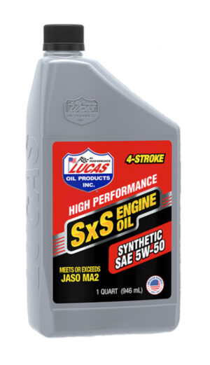 LUCAS OIL Synthetic 5w50 SXS Oil 1 Quart LUC11208
