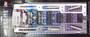 R AND M SPECIALTIES Spark Plug Wire Loom BBC Polished Vertical Style 1102-90-P