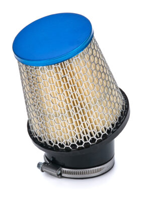 OTR FILTERS Filter Air Kart 2.437in Inlet 4in 20 Deg Blue CY11000BA