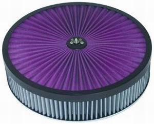 RACING POWER CO-PACKAGED Black 14X3 Super Flow Air Cleaner Kit R2405X