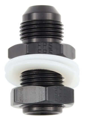 FRAGOLA #12 Fuel Cell Bulkhead Fitting Black 483112-BL