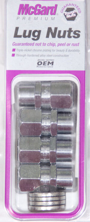 MCGARD LUG NUT 12MM X 1.50 PRO- STOCK OPEN END (4) 60129