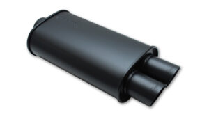 VIBRANT PERFORMANCE STREETPOWER FLAT BLACK O val Muffler w/Dual Tips 1149