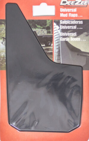DEE ZEE Universal  Mud Flaps Black 11in x 18in DZ 17939