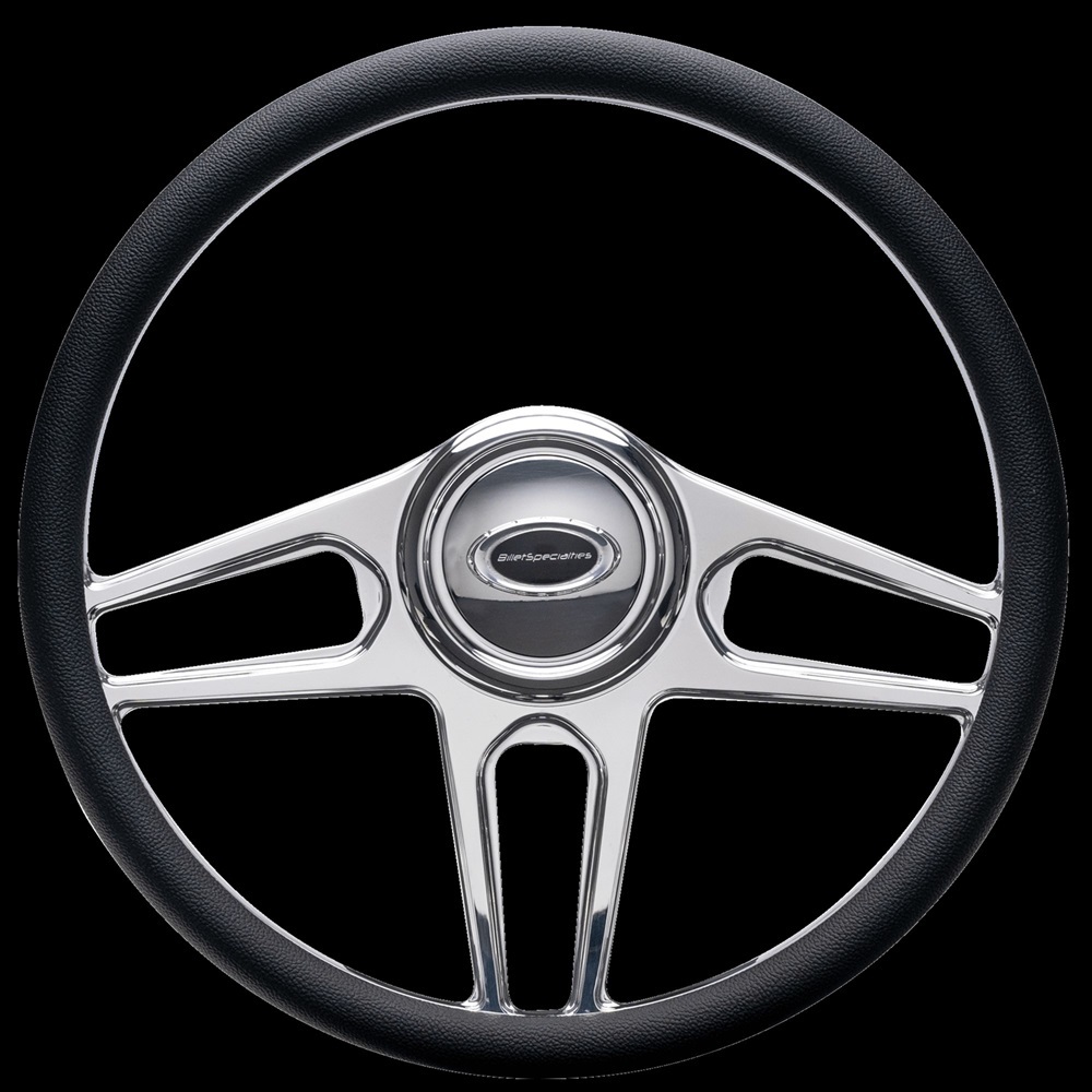 BILLET SPECIALTIES Steering Wheel 1/2 Wrap 15.5in Tec 5 Polished 34051