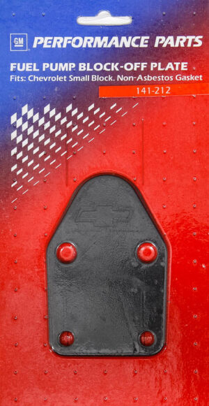 PROFORM SBC Fuel Pump Block-Off Plate Black Crinkle 141-212