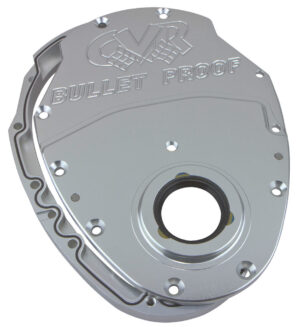 CVR PERFORMANCE SBC Billet Timing Cover 2-Piece – Clear Anodized TC2350CL