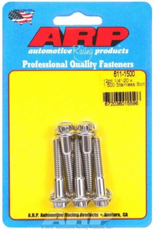 ARP S/S Bolt Kit – 12pt. (5) 1/4-20 x 1.500 611-1500