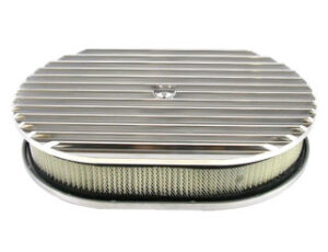 RACING POWER CO-PACKAGED Pol Alum 12X2 All Finned Air Cleaner Kit Paper R6313