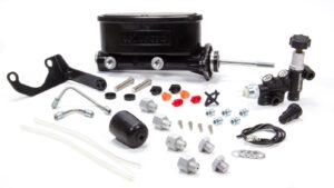 WILWOOD Alum Tandem M/C Kit w/ Brkt & Prop Valve 7/8in 261-13271-BK