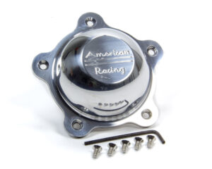 AMERICAN RACING WHEELS Short Polished Alum Center Cap w/Logo Each 3505293