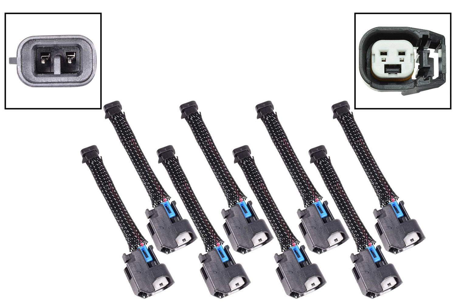 ICT BILLET Harness Adapter Mini Del phi Multec 2 to EV6 WAINJ32