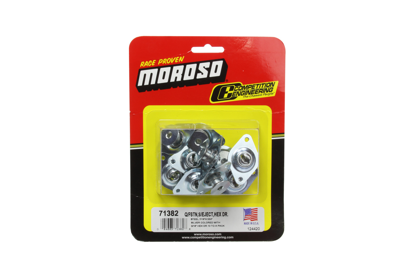 MOROSO Self-Ejecting Fasteners- Large Head-7/16in x .55i 71382