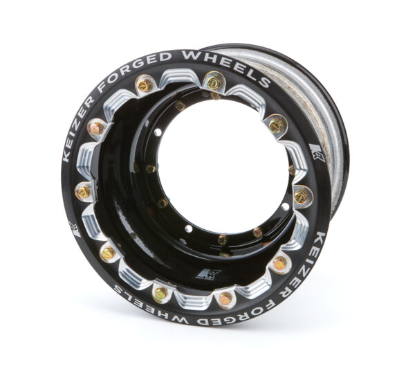 KEIZER ALUMINUM WHEELS, INC. Wheel 4-Pin 10×7 2in BS w/Bdlk Black 1072fblb