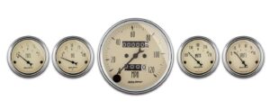 AUTOMETER A/B 5pc. Gauge Kit w/Mech. Speedo 1808
