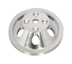 RACING POWER CO-PACKAGED Pol Alum SBC Single Gro ove Pulley R9482POL
