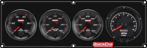 QUICKCAR RACING PRODUCTS Redline 3-1 Gauge Panel OP/WT/OT w/Recall Tach 69-3041