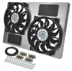DERALE Dual RAD Fan w/Alum Shroud Assembly 16842