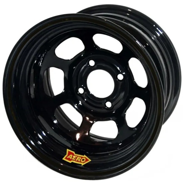 AERO RACE WHEELS Wheel 13×8 4in 4.50in BC Black w/Bead Humps 36-184540