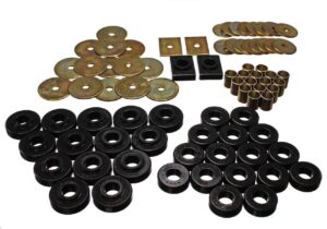 ENERGY SUSPENSION 55-57 Chevy Body Mounts Black (2 Door Hard Top) 3.4120G