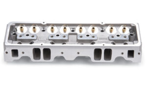 EDELBROCK SBC NHRA Legal Cylinder Heads 64cc A/P Bare 60947